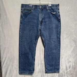 Levis 505 Jeans Mens 40x29 Blue Medium Wash Regular Fit Straight Leg Denim Pants